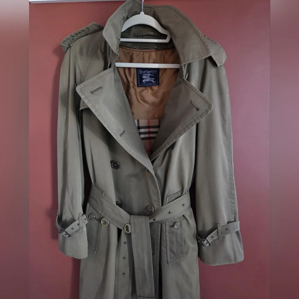 Vintage Burberrys  Trench CoatMade in England NovaCheck Lined Classic Price Firm - Picture 5 of 10